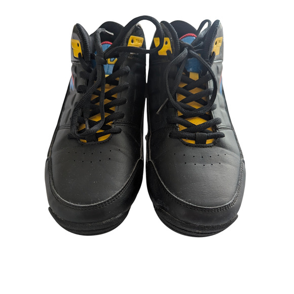 Fila Size 8 Black Red Retro Basketball Sneakers Court Streetwear Shoes Mens main image 8